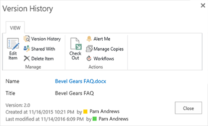 update history for office for mac 2016